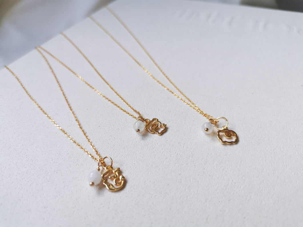 ZODIAC CHARM NECKLACE- GOLD