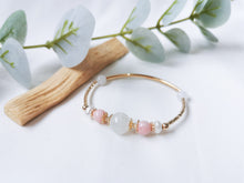 Load image into Gallery viewer, SADIE WELLNESS BRACELET- PINK PERUVIAN OPAL (EMOTIONAL BALANCE, LOVE, PEACE, HOPE)