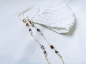 *RESTOCK* ALETTE MASK CHAIN- IOLITE AND LABRADORITE