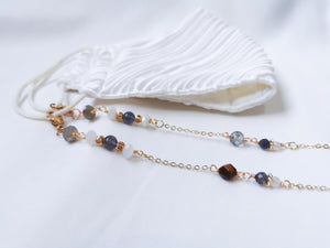 *RESTOCK* ALETTE MASK CHAIN- IOLITE AND LABRADORITE