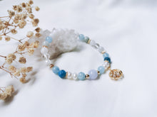 Load image into Gallery viewer, BLUEBELL WELLNESS BRACELET- FOR CALMING, CONFIDENCE, CLARITY, PEACE, STRENGTH