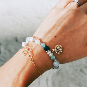 BLUEBELL WELLNESS BRACELET- FOR CALMING, CONFIDENCE, CLARITY, PEACE, STRENGTH