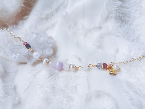 MYLA KUNZITE XMAS BRACELET